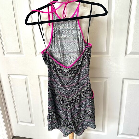 Mink Pink black and pink halter short romper - Picture 4 of 13